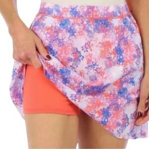 KYODAN Golf/Tennis Floral Mini Skort in Pinks/Purple Size MED — ATHLETIC SKORT
